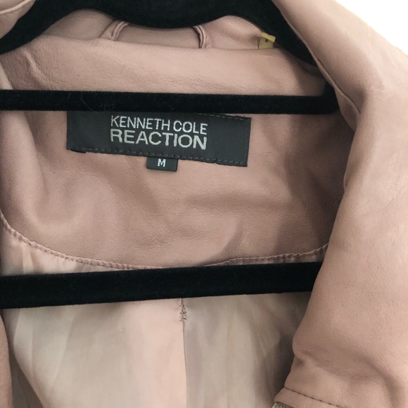 Blush Kenneth Cole faux leather jacket. Size Med - Picture 3 of 6